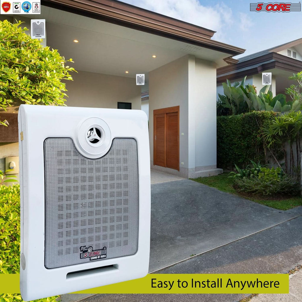 5Core Outdoor Wall Speakers High Performance Ceiling Mount Speaker 50W RMS, 4Ohms